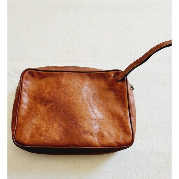 Vintage Arfango Men’s Travel Toiletry Genuine leather Brown - Picture 2 of 9